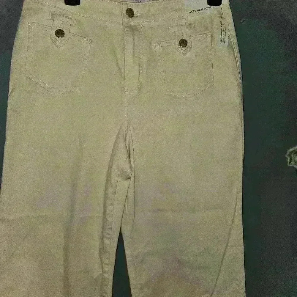 Marc New York Jeans Wide Leg Cropped Pants Size 10 - Picture 2 of 11